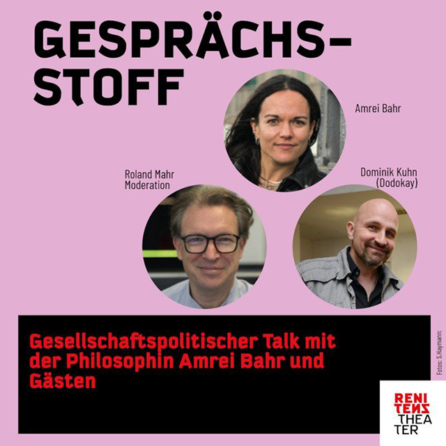 Dominik Kuhn Talkrunde Künstliche Intelligenz Renitenztheater Stuttgart